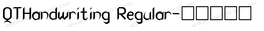 QTHandwriting Regular字体转换